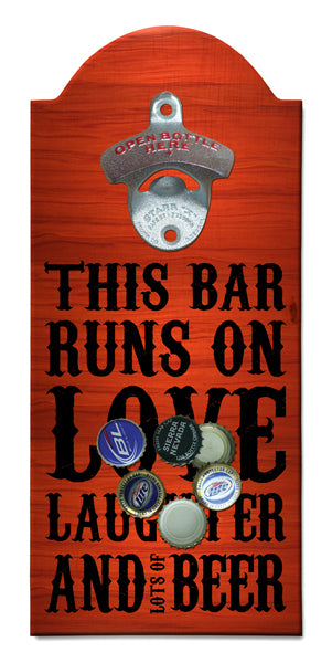 Beer Wooden Bottle Opener with Magnetic Cap Catcher