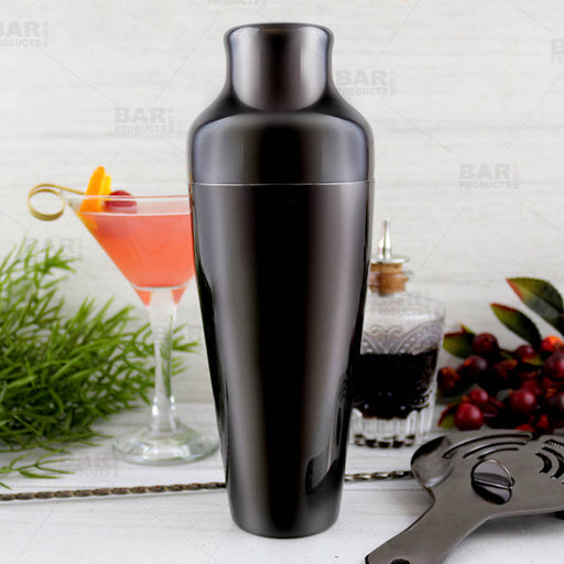 Olea™ Parisian Style 2 Piece Cocktail Shaker - Gun Metal Plated - 20 ounce