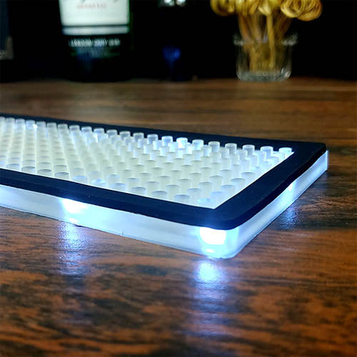 LED Bar Mats (3 3/4" W x 23 3/8" L) - 3 Color Options - White