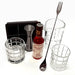 Block Whiskey Kit with Gunmetal Plated Bar Tools