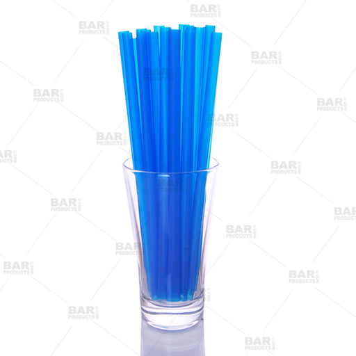 BarConic® 8" Straws - Blue