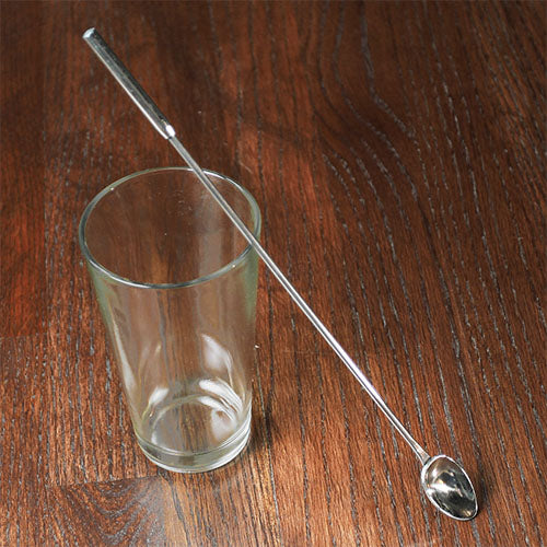 Bar Spoon w/ Long Handle & Oval Spoon - 12"