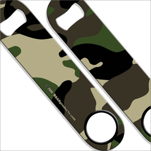 Speed Bottle Opener / Bar Key - Green Camo