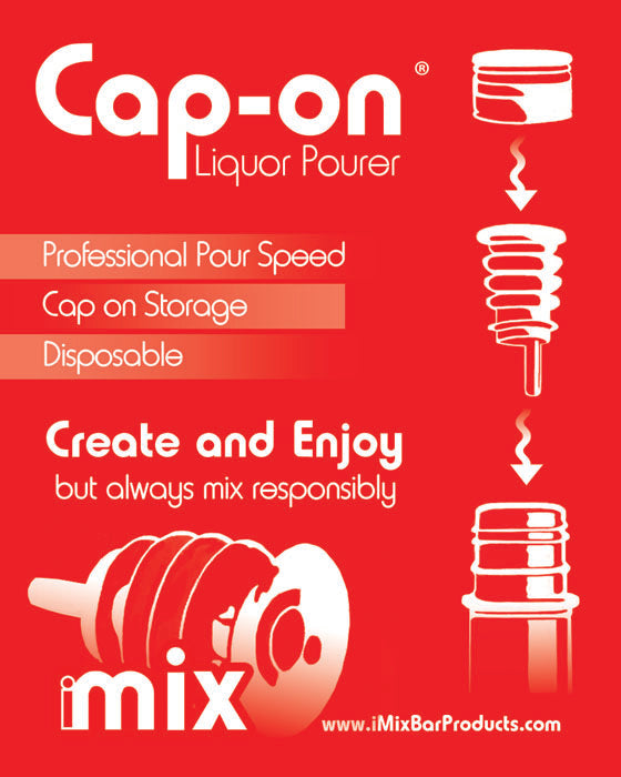 Cap-On® Liquor Pourer (United States Patent 8,245,891)