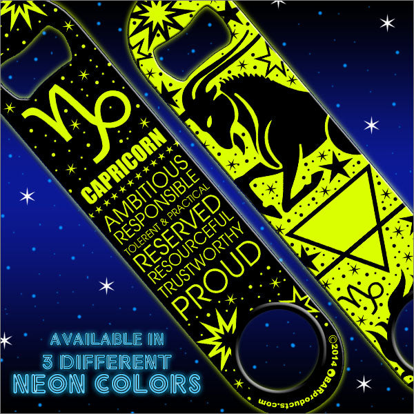 Kolorcoat™ Zodiac Speed Bottle Opener - CAPRICORN - YELLOW