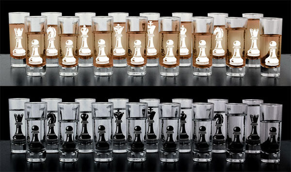 Shot Glass Chess Set - 32 piece