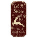 CUSTOMIZABLE Wood Christmas Sign - Let It Snow - Color Options