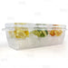 Plastic Condiment and Garnish Caddy - 3 inserts w/ Lids