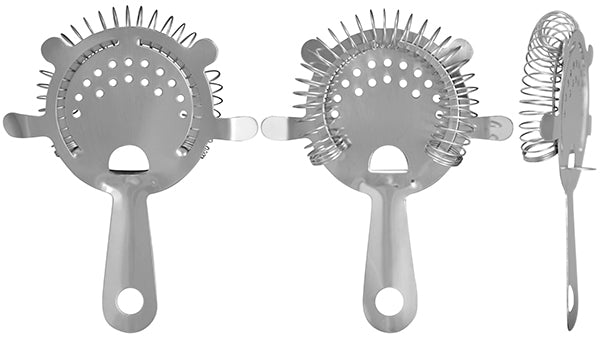 Cocktail Strainer - 4 Prong Stainless Steel