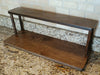 Counter Caddies™ Barista Straight Shelf - Walnut-Stained Finish - 24" Length - empty