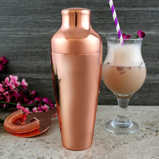 Olea™ Parisian Style 2 Piece Cocktail Shaker - Copper Plated - 20 ounce 