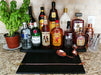 Counter Caddies™ - Black Straight Shelf - Liquor/Wine Bottle Display - alcohol spirits bartending tools supplies