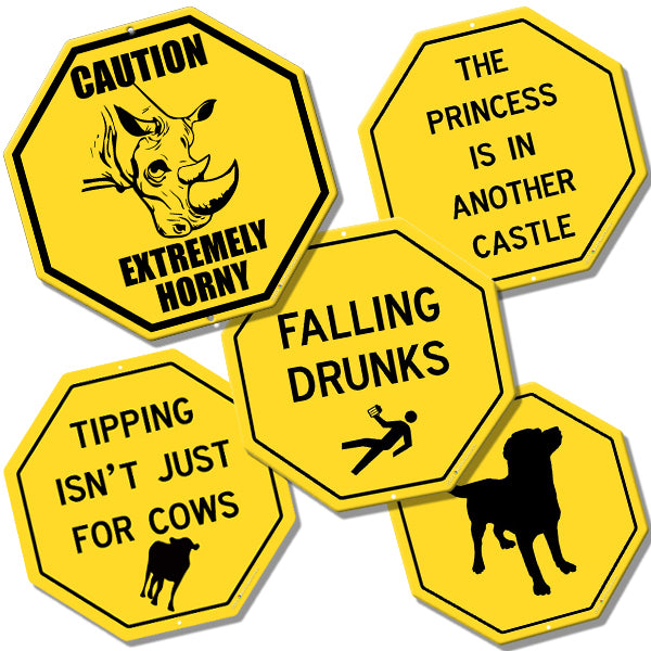 Caution Kolorcoat™ Metal Bar Signs