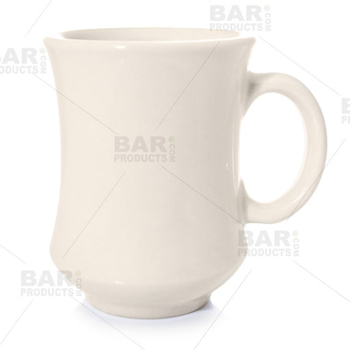 Bell Shaped Bone White China Mug - 7.5oz