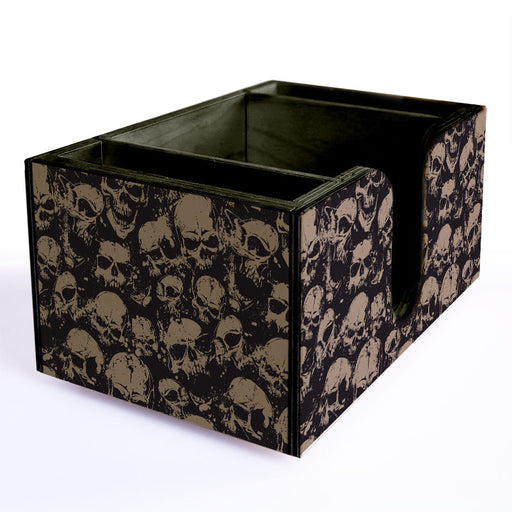 Wooden Bar Caddy - Skulls