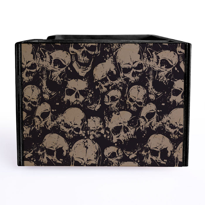 Wooden Bar Caddy - Skulls