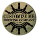 CUSTOMIZABLE Coaster - 4in Round Foam - Ship Wheel Design