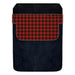 DekoPokit™ Leather Bottle Opener Pocket Protector w/ Designer Flap - Red Plaid - LARGE