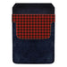 DekoPokit™ Leather Bottle Opener Pocket Protector w/ Designer Flap - Red Plaid - SMALL