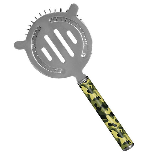 Designer Cocktail Strainer - Pipe Handle - Camouflage