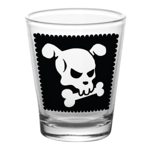 1.75 oz Shot Glass- Cutsey Skulls - Doggy