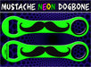 Dog Bone Bottle Openers - Mustache - Green