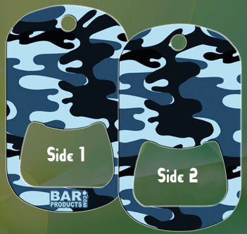 Dog Tag Opener - Blue CAMO