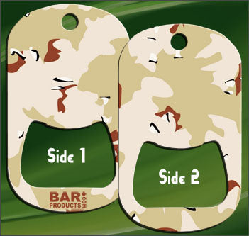 Dog Tag Opener - Tan CAMO