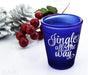 Jingle All the Way - BarConic® Dark Blue Frosted Shot Glass (1.5oz)