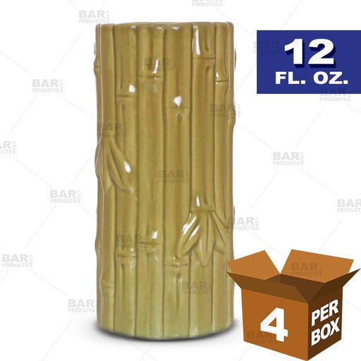 BarConic® Tiki Drinkware - Bamboo - 12 oz [Box of 4]