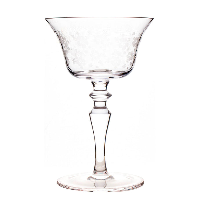 BarConic® Etched Vintage Cocktail Glass 4.5 ounce