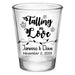 CUSTOMIZABLE - 1.75oz Clear Shot Glass - Falling In Love