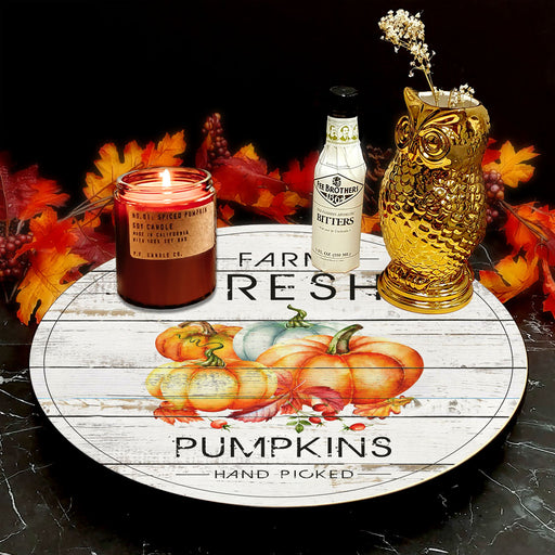 Farm Fresh Pumpkins Lazy Susan - Size Options