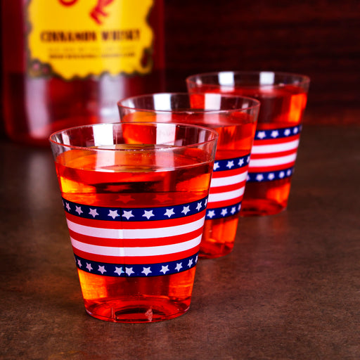 Flag Print Shot Glasses - 40ct. - 2 ounce