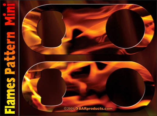 Mini Speed Bottle Opener / Bar Key - Flames