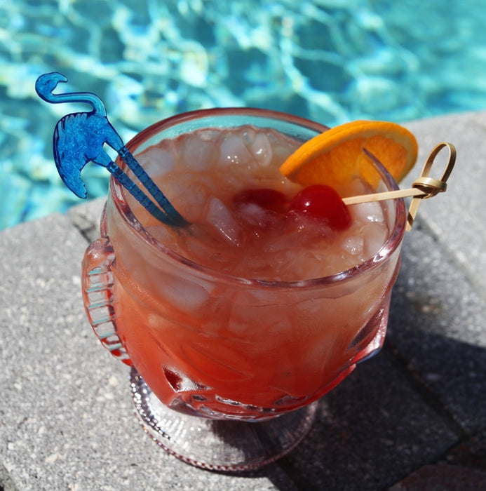 Flamingo Cocktail Drink Stirrers - 5.75" Long