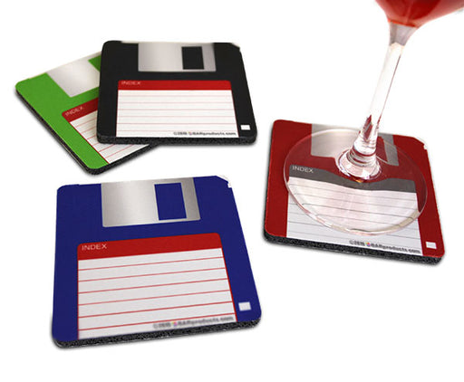 Floppy Disk Foam Kolorcoat™ Coaster- 3.5 inch Square