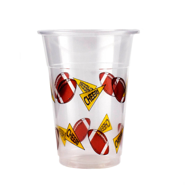 Soft Plastic Cups - Football 20 Ct. - 16 ounce