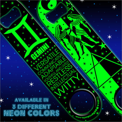 Kolorcoat™ NEON Zodiac Speed Bottle Opener - GEMINI