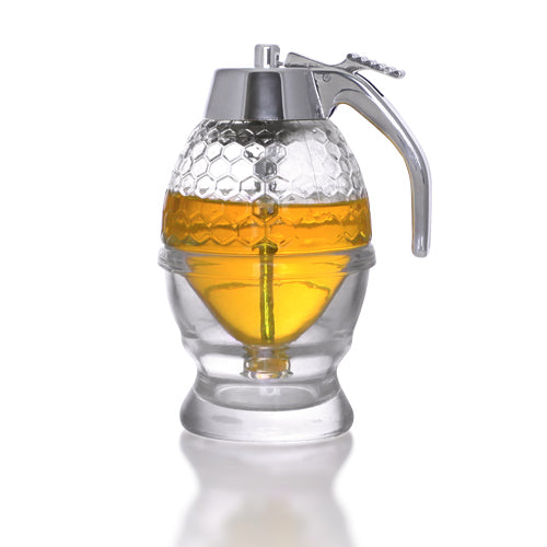 Handmade Glass Honey Dispenser (6.6 oz. / 200 ml.)