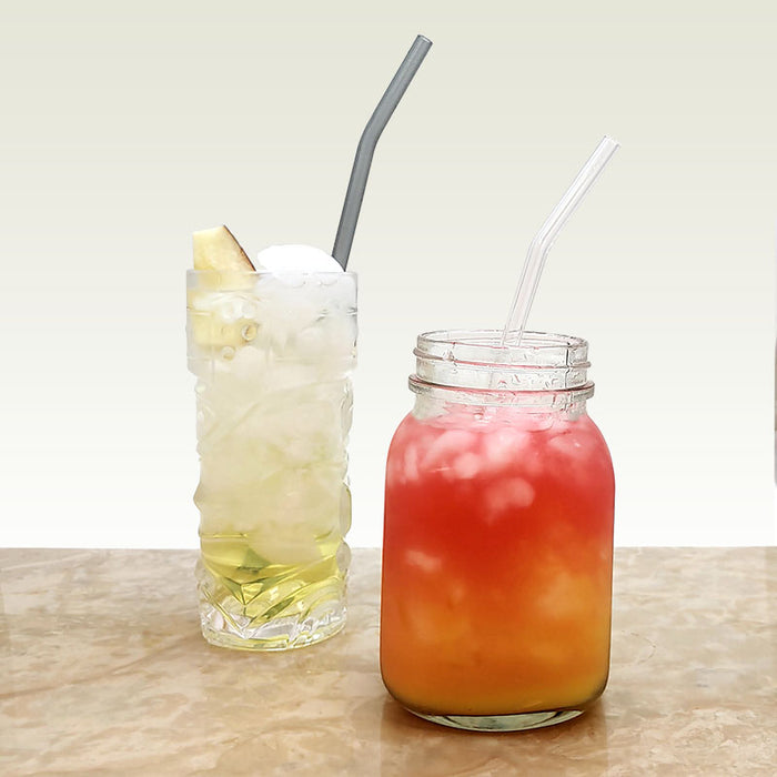 Borosilicate Glass Straws - Bent