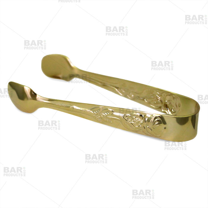 Gold Plated 4 inch Sugar Tongs