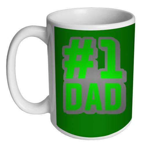 Custom Coffee Mug - Green - 15 ounce