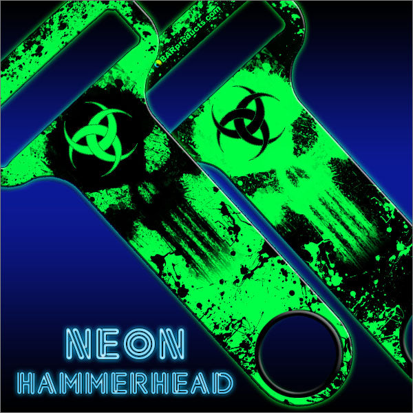 HAMMERHEAD™ Bottle Opener - Biohazard Skull - GREEN