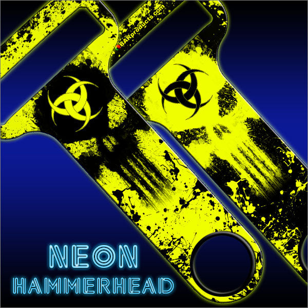 HAMMERHEAD™ Bottle Opener - Biohazard Skull - YELLOW