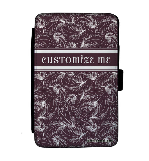 CUSTOMIZABLE Guest Check Pad Holder - Feathers