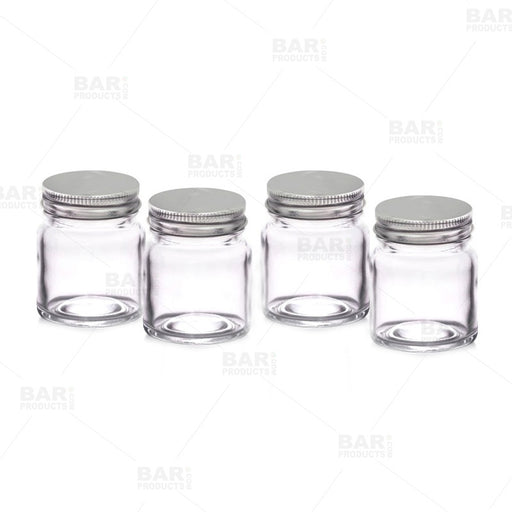 Mini Mason Glass Jars - w/lids - 2.5 ounces - 4 pack