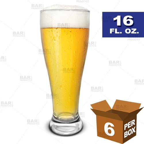 BarConic® Pilsner Glass - 16 oz [Box of 6]