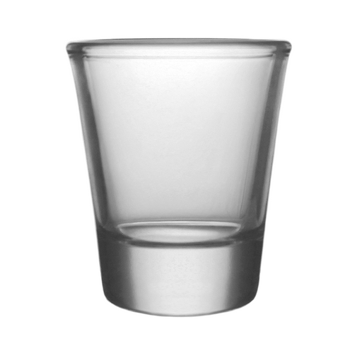 Customizable 1.5oz Thick Base Clear BarConic® Shot Glass