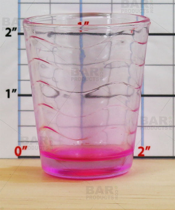 BarConic® Pink Wave Shot Glass - 1.75 oz [Box of 12]